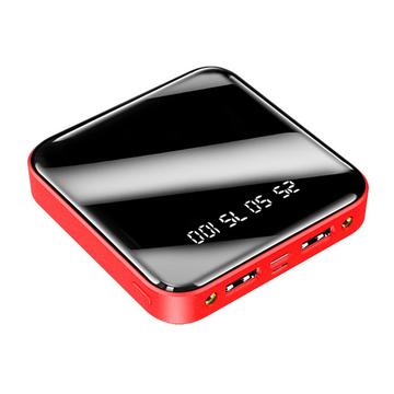 Mini banca di energia 20000mAh - 2x USB - Rosso