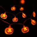 Modee H001 Luci LED a filo a forma di zucca di Halloween - 1.65m - 10 pezzi.