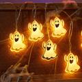Modee H002 Luci LED a filo "Fantasmi di Halloween" - 1.65m - 10 pezzi.
