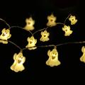 Modee H002 Luci LED a filo "Fantasmi di Halloween" - 1.65m - 10 pezzi.
