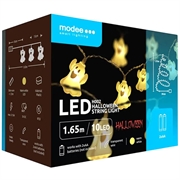 Modee H002 Luci LED a filo "Fantasmi di Halloween" - 1.65m - 10 pezzi.