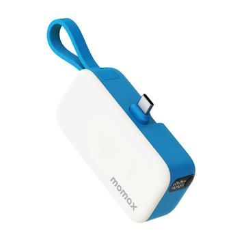 Momax 1-Power Mini Pop Art USB-C Power Bank 5000mAh - Blu