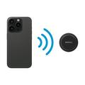 Momax 1-Vibe Go BS6 Mini altoparlante Bluetooth magnetico e supporto per telefono - Nero