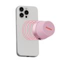Momax 1-Vibe Go BS6 Mini altoparlante Bluetooth magnetico e supporto per telefono - Rosa