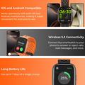 Momax 1-Wear Lite Smartwatch Fitness Tracker - IP68, TFT da 1.83" - Arancione
