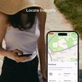 Momax BR18 PinCard Ultra Mini UWB Tracker per iOS - Apple Trova il mio - Nero