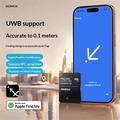 Momax BR18 PinCard Ultra Mini UWB Tracker per iOS - Apple Trova il mio - Nero