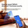 Momax BR18 PinCard Ultra Mini UWB Tracker per iOS - Apple Trova il mio - Nero