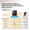 Momax BR18 PinCard Ultra Mini UWB Tracker per iOS - Apple Trova il mio - Nero