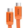 Cavo USB-C magnetico piatto Momax DC88 Mag.Link - 100W, 1m - Arancione