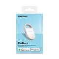 Allarme di sicurezza personale ricaricabile Momax PinBuzz - Apple Find My compatible - Bianco