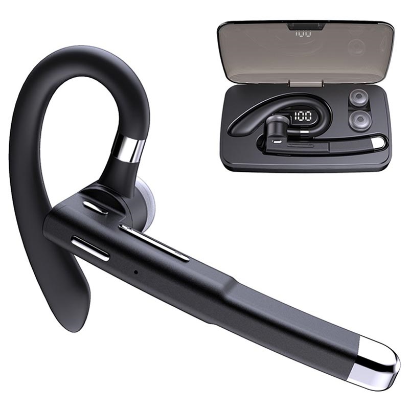 Auricolare Bluetooth mono con custodia di ricarica YK520 - Nero