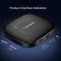 Mortal T1 TV Box con Android 13 / Lettore multimediale per streaming 4K - 2GB/8GB - Nero