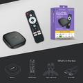 Mortal T1 TV Box con Android 13 / Lettore multimediale per streaming 4K - 2GB/8GB - Nero