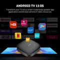 Mortal T1 TV Box con Android 13 / Lettore multimediale per streaming 4K - 2GB/8GB - Nero
