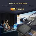 Mortal T1 TV Box con Android 13 / Lettore multimediale per streaming 4K - 2GB/8GB - Nero