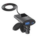Caricabatterie da moto - 30W USB-C PD, 18W USB-A - Nero