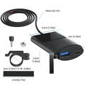 Caricabatterie da moto - 30W USB-C PD, 18W USB-A - Nero