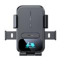 Supporto per telefono da moto/caricabatterie wireless - 15W - Nero