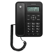 Telefono fisso con cavo Motorola CT202 con vivavoce - Nero