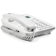 Telefono fisso con cavo Motorola CT202 con vivavoce - Bianco