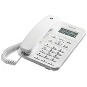 Telefono fisso con cavo Motorola CT202 con vivavoce - Bianco