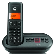 Telefono cordless Motorola E211 DECT con segreteria telefonica digitale - Nero