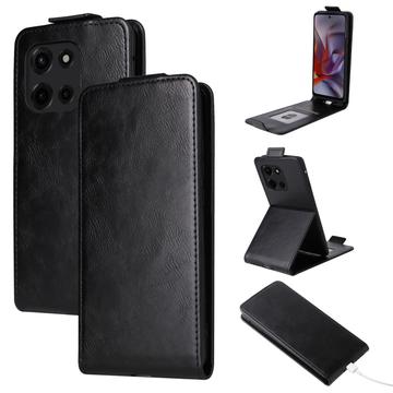Motorola Edge (2025) Custodia verticale con supporto - Nera