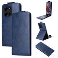 Motorola Edge (2025) Custodia verticale con supporto - Blu scuro