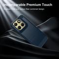 Custodia in TPU spazzolato per Motorola Edge (2026) - Fibra di Carbonio - Blu