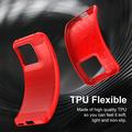 Custodia in TPU spazzolato per Motorola Edge (2026) - Fibra di Carbonio - Rossa