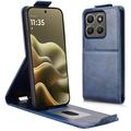 Motorola Edge (2026) Custodia verticale con supporto - Blu scuro