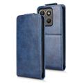 Motorola Edge (2026) Custodia verticale con supporto - Blu scuro