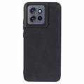 Custodia Ibrida Rivestita per Motorola Edge 50 Neo - Nera