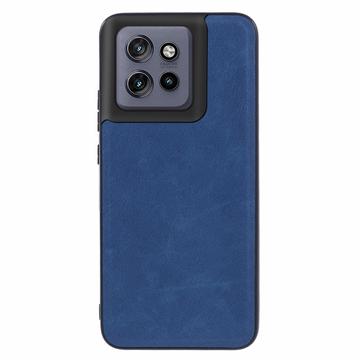 Custodia Ibrida Rivestita per Motorola Edge 50 Neo - Blu