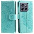 Custodia a portafoglio per Motorola Edge 50 Neo serie Mandala - Verde