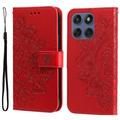 Custodia a portafoglio per Motorola Edge 60 Fusion serie Mandala - Rossa