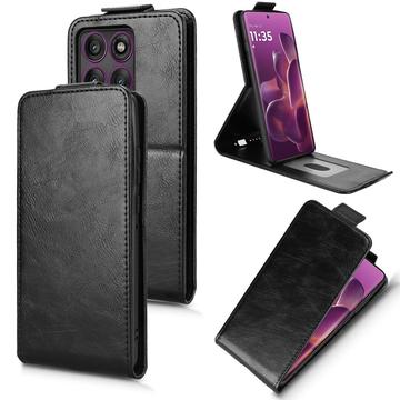 Motorola Edge 60 Pro Custodia verticale con supporto - Nera