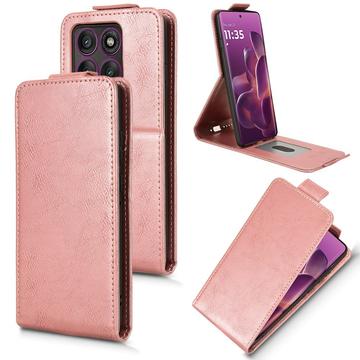 Motorola Edge 60 Pro Custodia verticale con supporto - Oro rosa