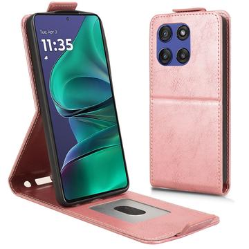 Motorola Edge 60 Stylus Custodia verticale con supporto - Oro rosa