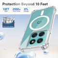 Custodia ibrida magnetica per Motorola Edge 70 Fusion/70 Fusion+/70 Pro/70 Pro+ - Trasparente