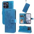 Custodia a portafoglio per Motorola Edge 70 Fusion/70 Fusion+ serie Mandala - Blu