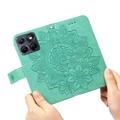 Custodia a portafoglio per Motorola Edge 70 Fusion/70 Fusion+ serie Mandala - Verde