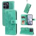 Custodia a portafoglio per Motorola Edge 70 Fusion/70 Fusion+ serie Mandala - Verde