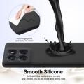 Custodia in silicone liquido per Motorola Edge 70 - compatibile con MagSafe - Nera