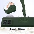 Custodia in silicone liquido per Motorola Edge 70 - compatibile con MagSafe - Verde Scuro