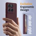 Custodia in silicone liquido per Motorola Edge 70 - compatibile con MagSafe - Vino Rosso