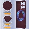 Custodia in silicone liquido per Motorola Edge 70 - compatibile con MagSafe - Vino Rosso