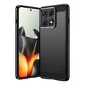 Custodia in TPU spazzolato per Motorola Edge 70 Max/Lenovo Legion Y70 (2026) - Fibra di Carbonio