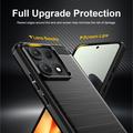 Custodia in TPU spazzolato per Motorola Edge 70 Max/Lenovo Legion Y70 (2026) - Fibra di Carbonio